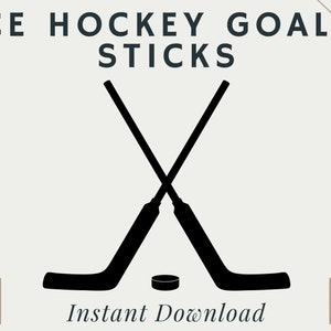 Ice Hockey Goalie Sticks | PNG | SVG | Digital Download | Printable
