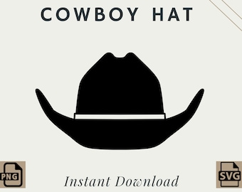 Cowboy Hat | PNG | SVG | Digital Download | Printable