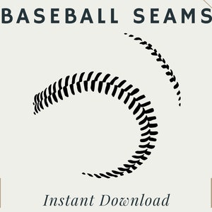 Baseball Seams | PNG | | SVG | Digital Download | Printable