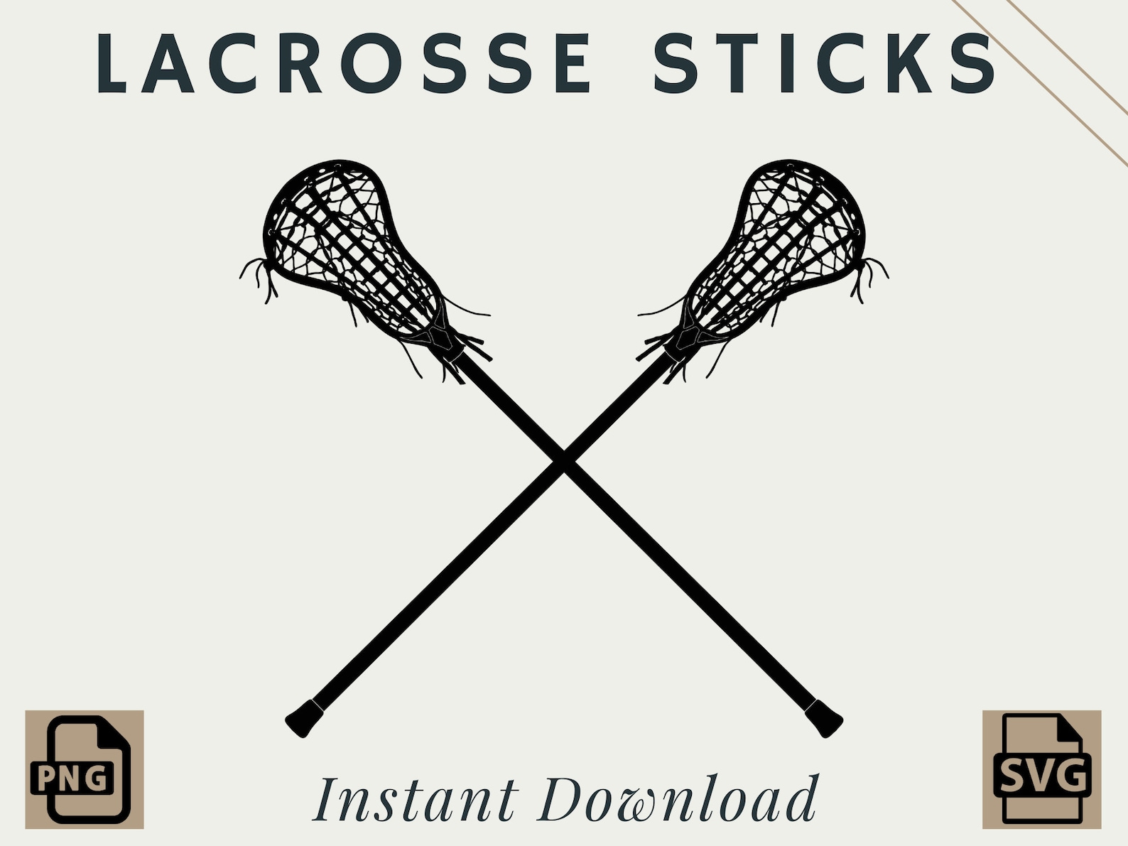 Lacrosse Sticks PNG SVG Digital Download Printable - Etsy