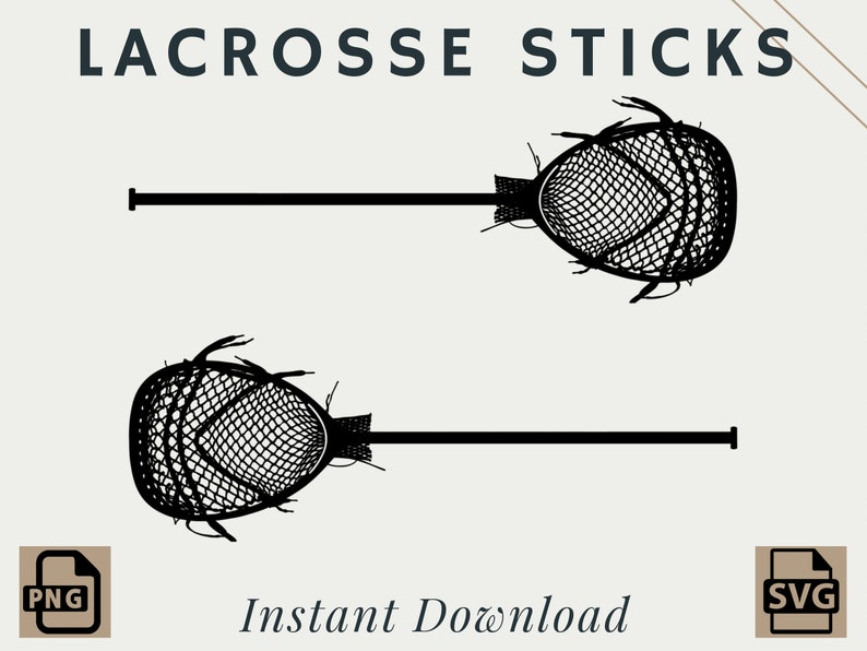 Lacrosse Goalie Sticks PNG SVG Digital Download Printable Etsy