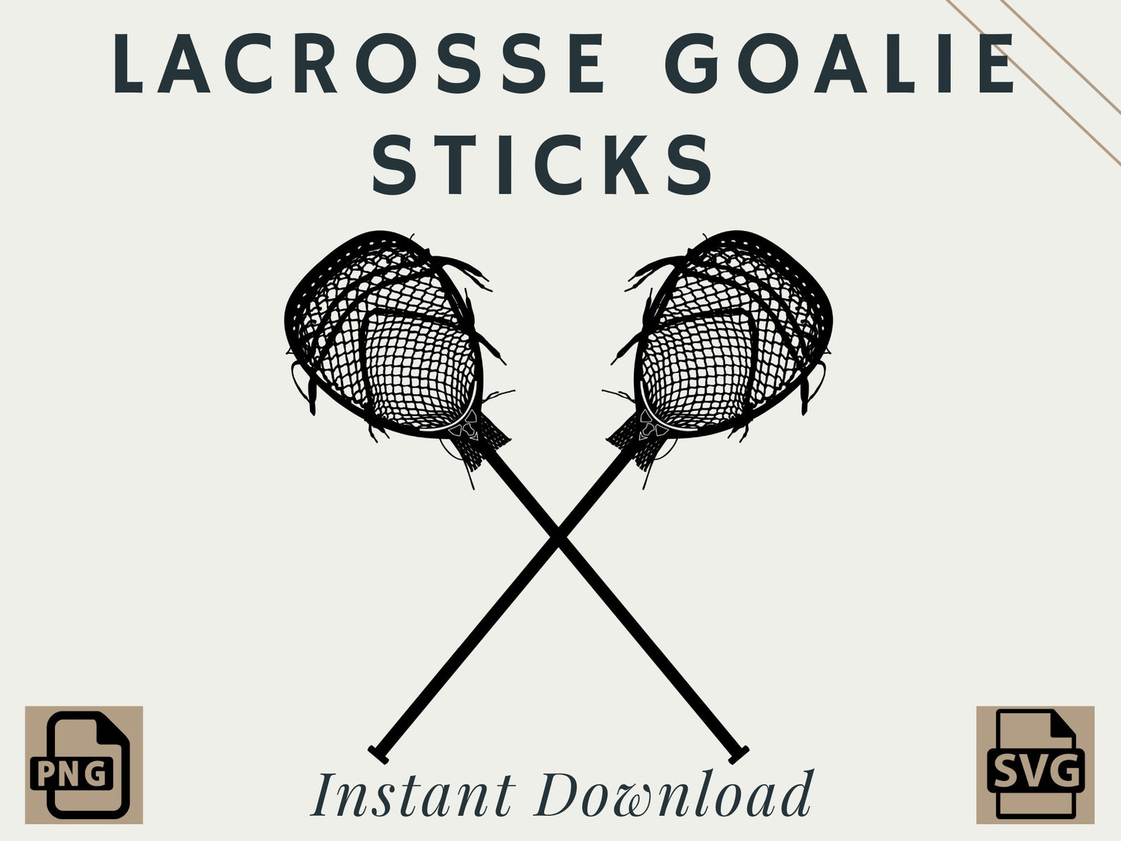 Lacrosse Goalie Sticks PNG SVG Digital Download Etsy
