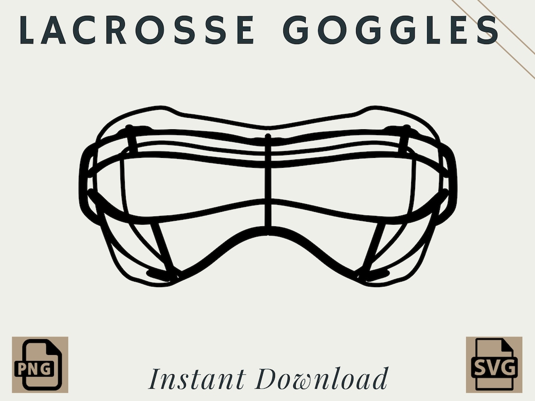 Lacrosse Goggles PNG SVG Digital Download Printable Etsy