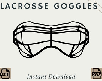 Lacrosse Goggles | PNG | SVG  Digital Download | Printable