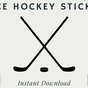 Ice Hockey Sticks | PNG | SVG | Digital Download | Printable