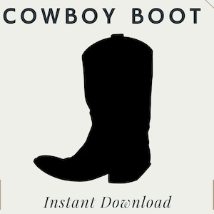 Cowboy Boot | Western | PNG | SVG | Digital Download | Printable