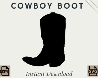 Cowboy Boot | Western | PNG | SVG | Digital Download | Printable