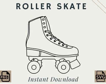 Roller Skate | PNG | SVG | Digital Download | Printable