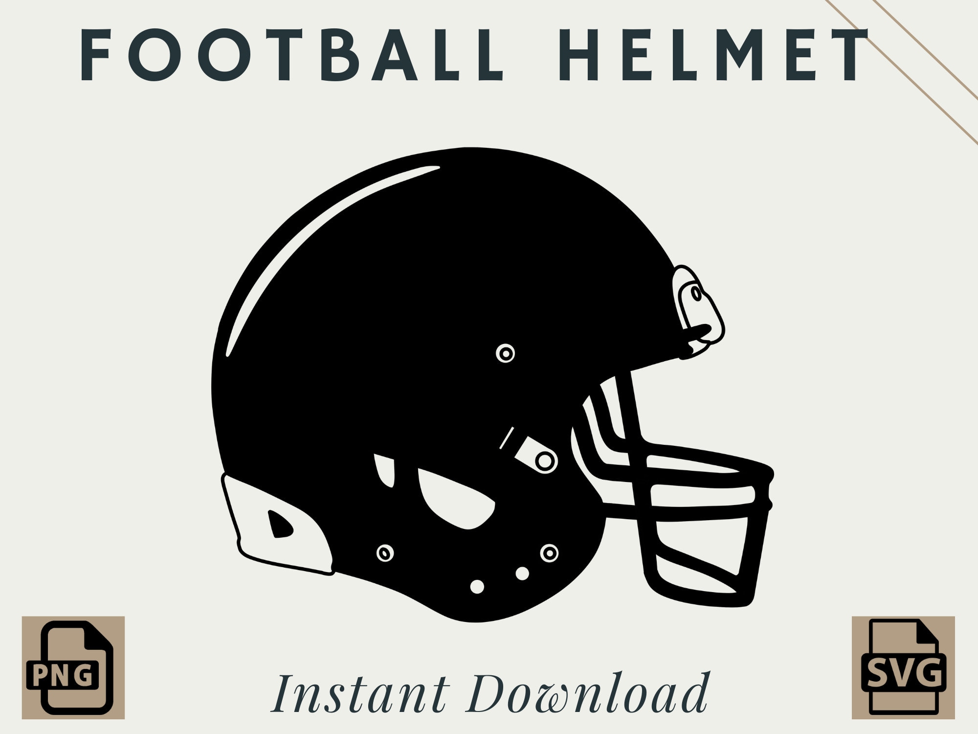 Football Helmet PNG SVG Digital Download Printable - Etsy