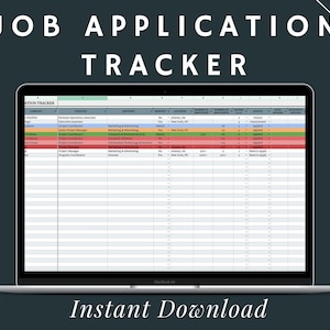 Job Application Tracker Template Spreadsheet | Google Sheet | Digital Download