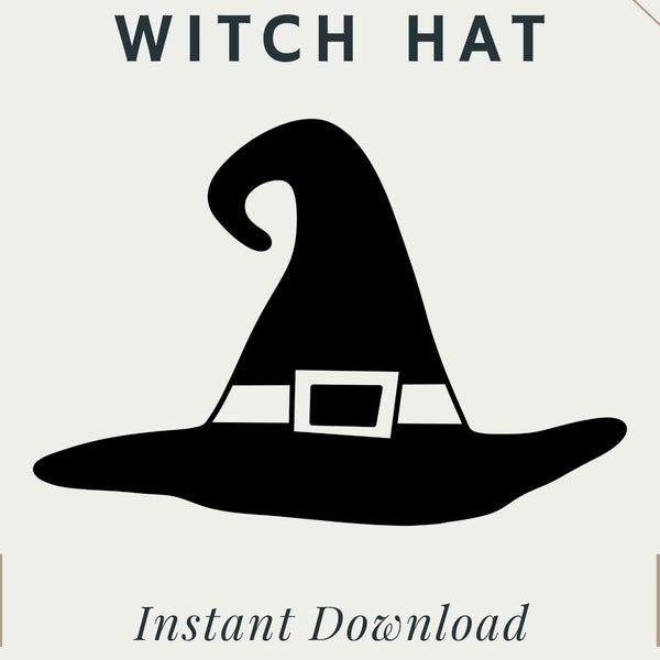 Witch Hat Halloween | PNG | SVG | Digital Download | Printable