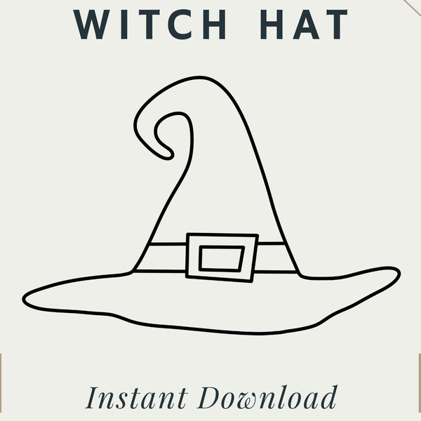 Witch Hat | Halloween | PNG | SVG | Digital Download | Printable