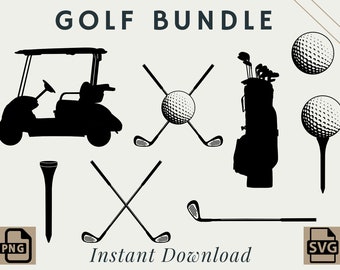 Golf Bundle | PNG | SVG | Digital Download | Printable