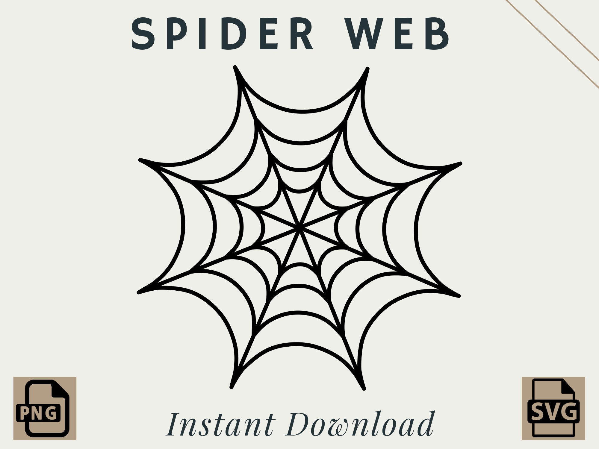 Spider Web | Halloween | PNG | SVG | Digital Download | Printable - Etsy