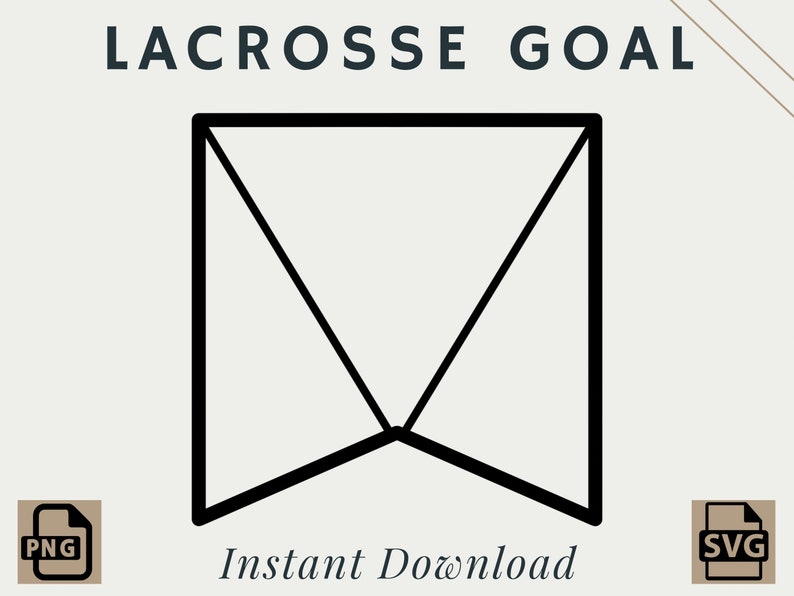 Lacrosse Goal PNG SVG Digital Download Printable Etsy