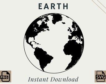 Earth | PNG | SVG | Digital Download | Printable