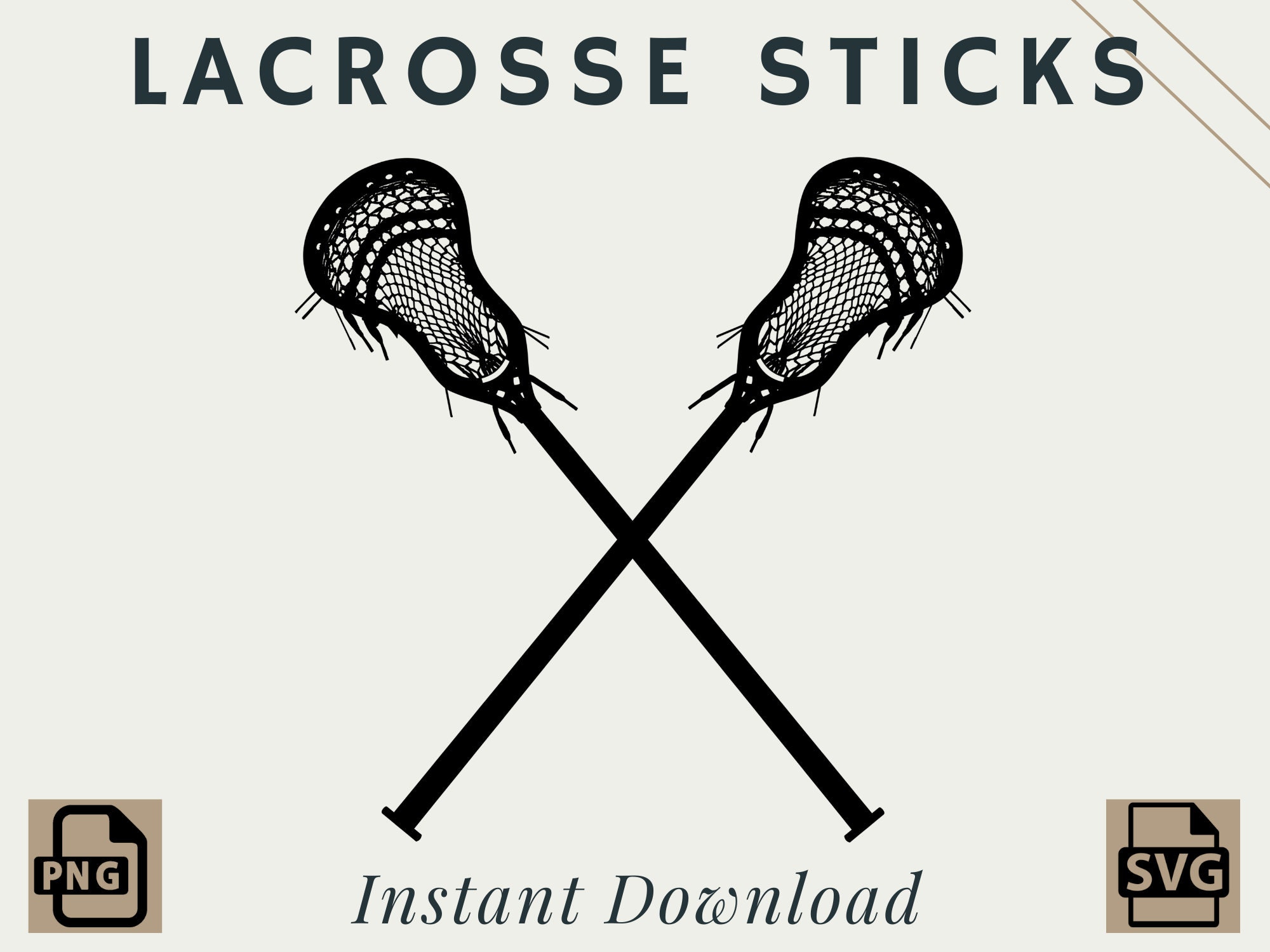 Men's Lacrosse Sticks PNG SVG Digital Download Printable Etsy