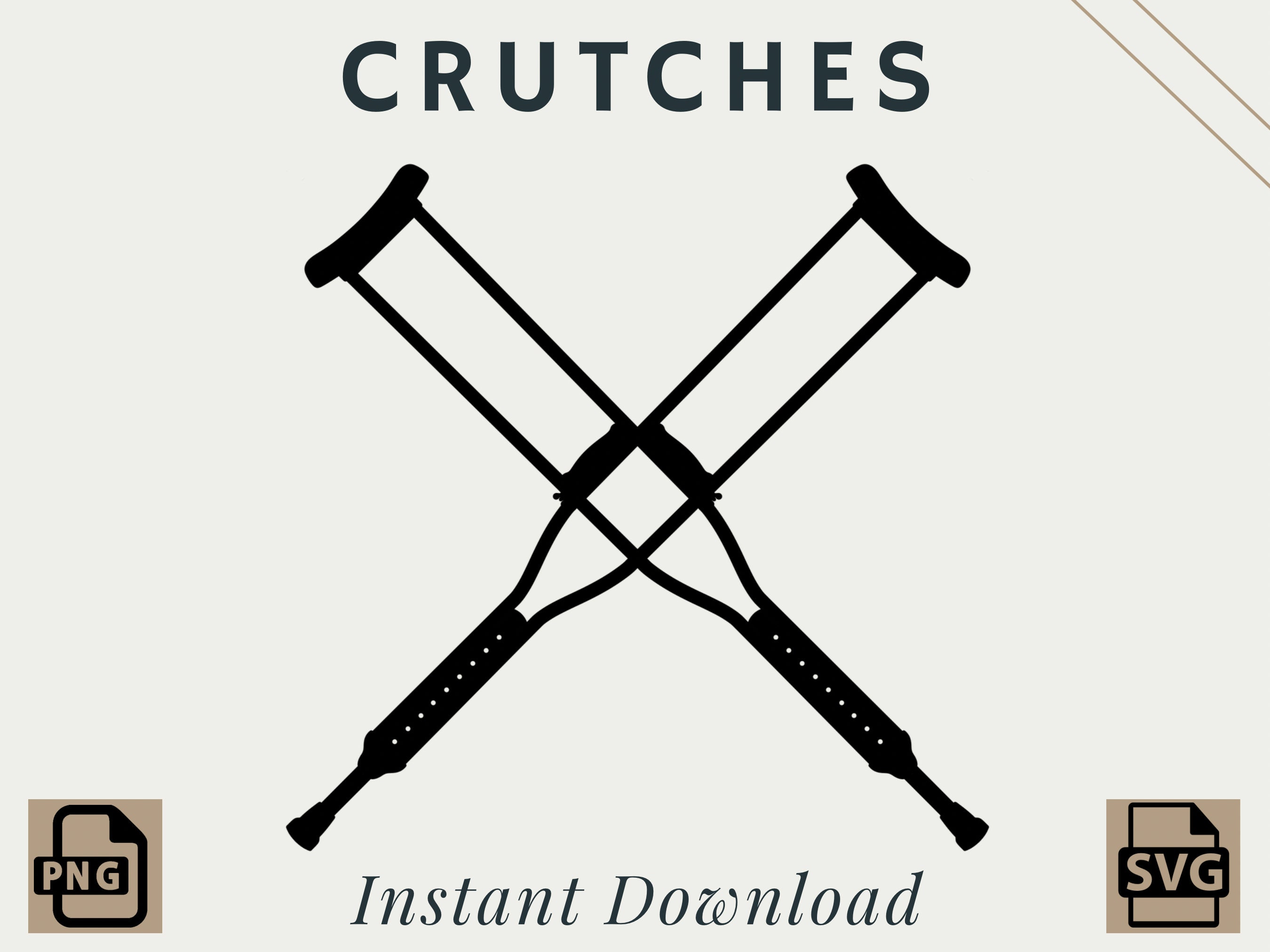 Crutches | PNG | SVG | Digital Download | Printable - Etsy