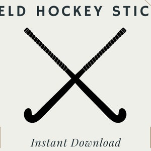 Field Hockey Sticks | PNG | SVG | Digital Download | Printable