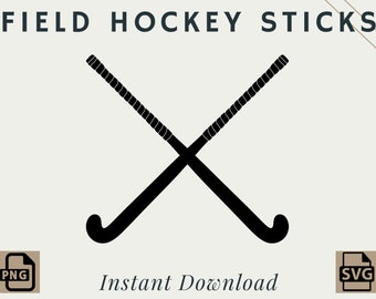 Field Hockey Sticks | PNG | SVG | Digital Download | Printable