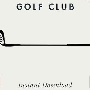 Golf Club | PNG | SVG | Digital Download | Printable