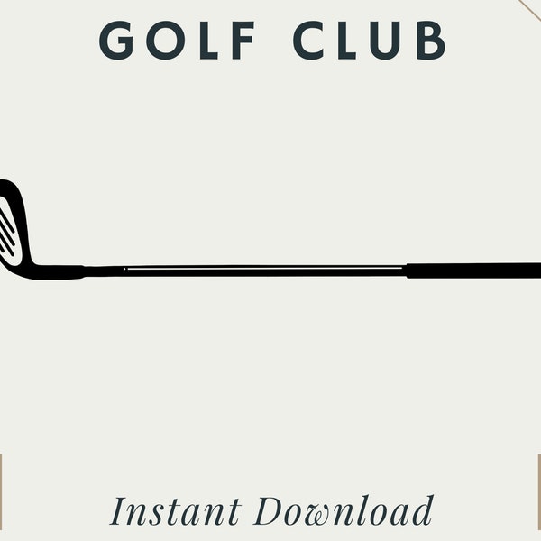 Golf Club | PNG | SVG | Digital Download | Printable