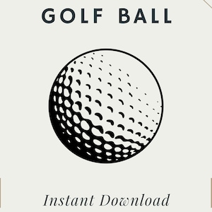 Golf Ball | PNG | SVG | Digital Download | Printable