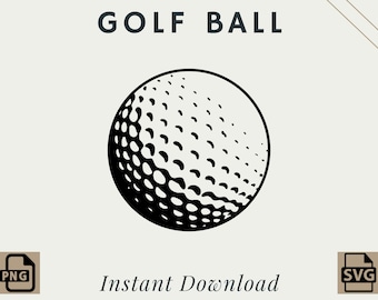 Golf Ball | PNG | SVG | Digital Download | Printable