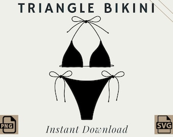 Triangelbikini | PNG | SVG | Digitale download | Afdrukbaar