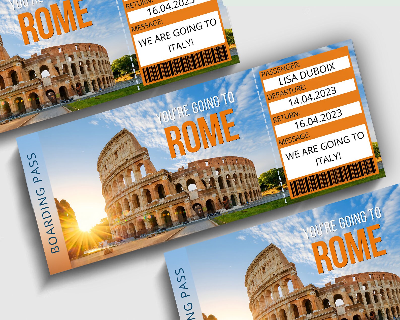 Surprise Ticket Rome Italy