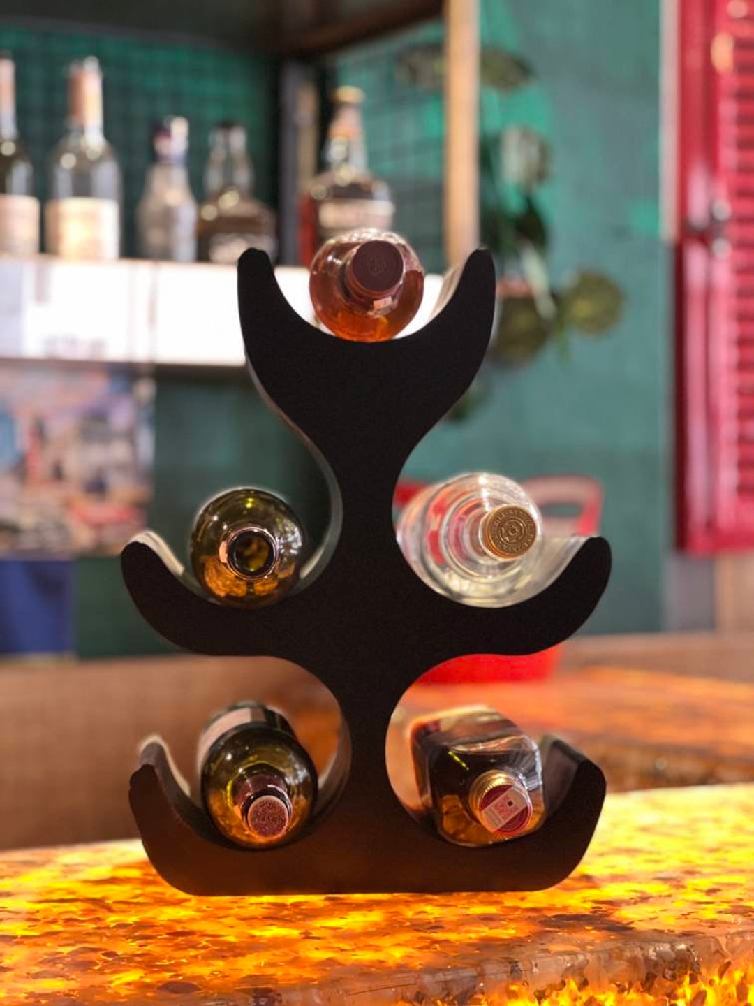 Black Bottle Racks Black Wine Racks Black Wine Holder Etsy