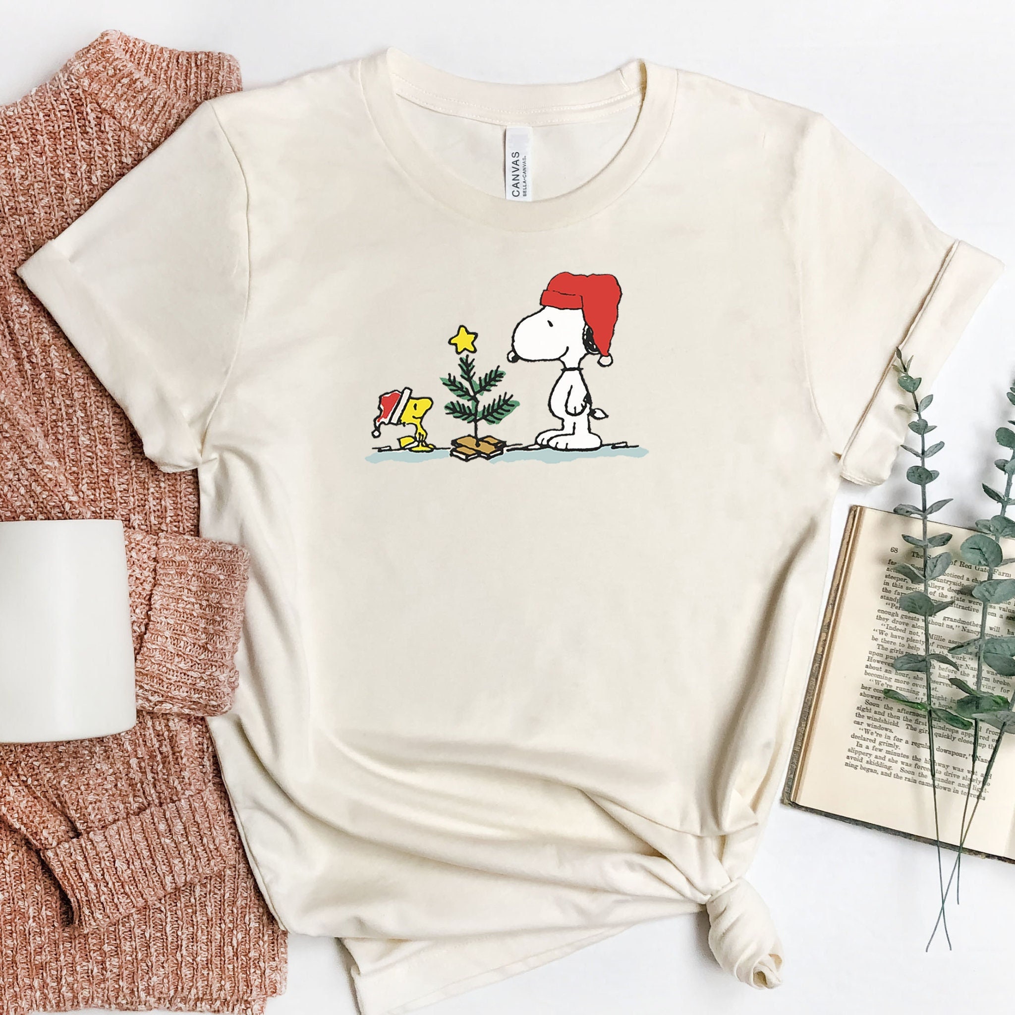 Discover Snoopy Christmas Tree Tshirt, Woodstock, Peanut Gang shirt