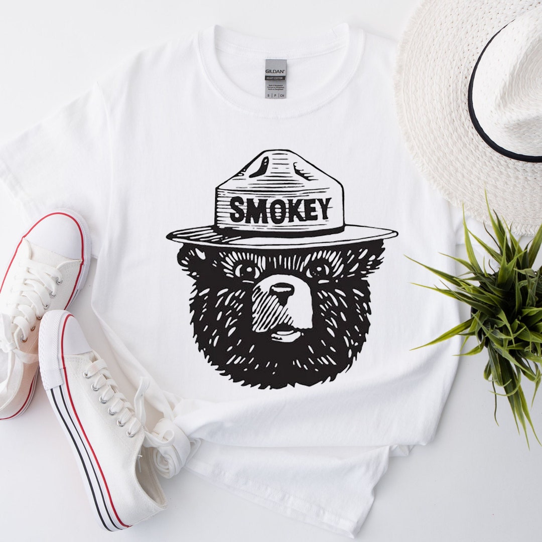 smokey the bear tie dye shirt