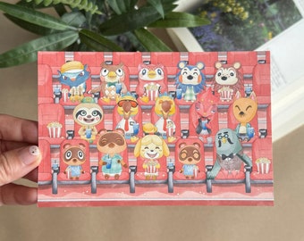 Postal de Animal Crossing - Cine - Impresión de cruce de animales - Cartel de cruce de animales