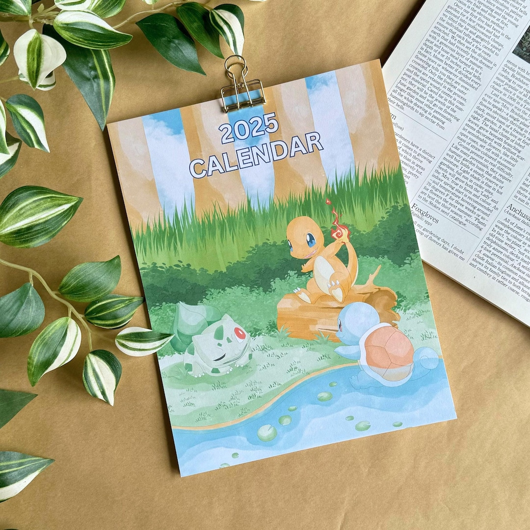 2025 Pokemon Calendar Pokemon Wall Calendar - Etsy 2025-pokemon-calendar-pokemon-wall-calendar-etsy
