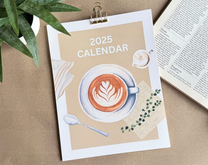2025 Coffee Calendar | Coffee Wall Calendar - Etsy