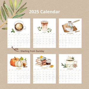 2025 Coffee Calendar | Coffee Wall Calendar - Etsy
