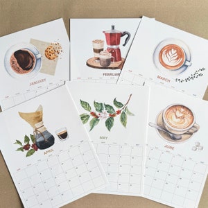 2025 Coffee Calendar | Coffee Wall Calendar - Etsy