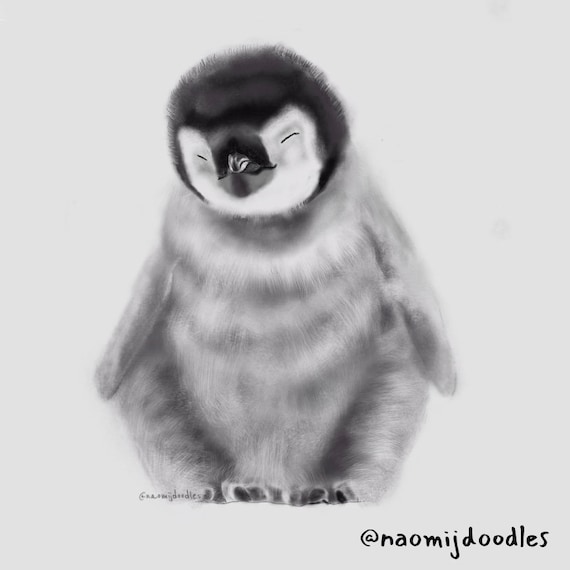 「#期間限定」のおすすめ人気ランキング PENGUIN BABY A4 Etsy - PRINT 版画