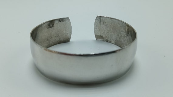 Signed Danecraft Sterling Silver Cuff Bracelet - image 4