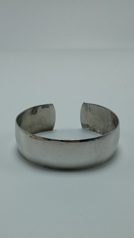 Signed Danecraft Sterling Silver Cuff Bracelet - image 1
