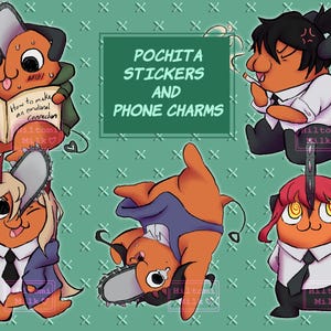 Chainsaw Man Pochita Stickers