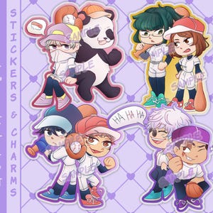 Jujutsu Kaisen Baseball Charms & Stickers