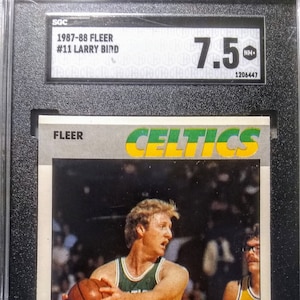 1987 Fleer Larry Bird #11 SGC 7.5