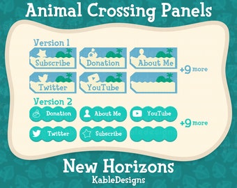Animal Crossing New Horizons - Panels für Twitch