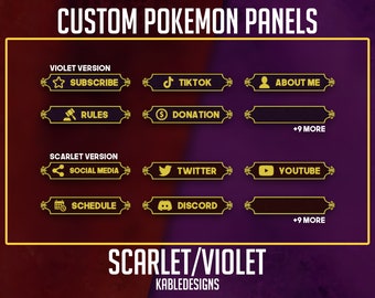 Pokémon Scarlet/Violet - Panels for Twitch