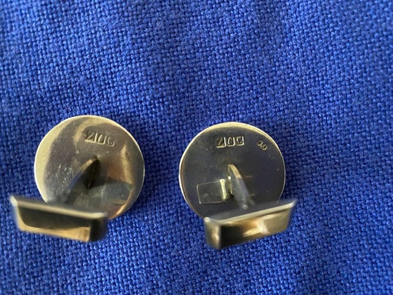 Mid Century Sterling Silver Cufflinks - image 4