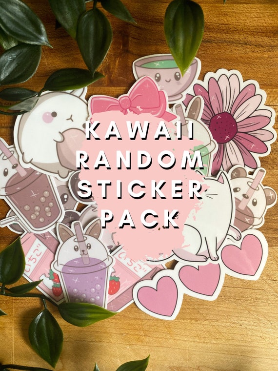 Random Kawaii Sticker Pack, Kawaii Sticker Pack, Mystery Sticker