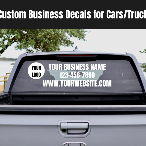 Custom Business Decals for Trucks, Cars, Store Front Windows | Your Business Logo or Lettering | Custom Vinyl Decal | Business Decal