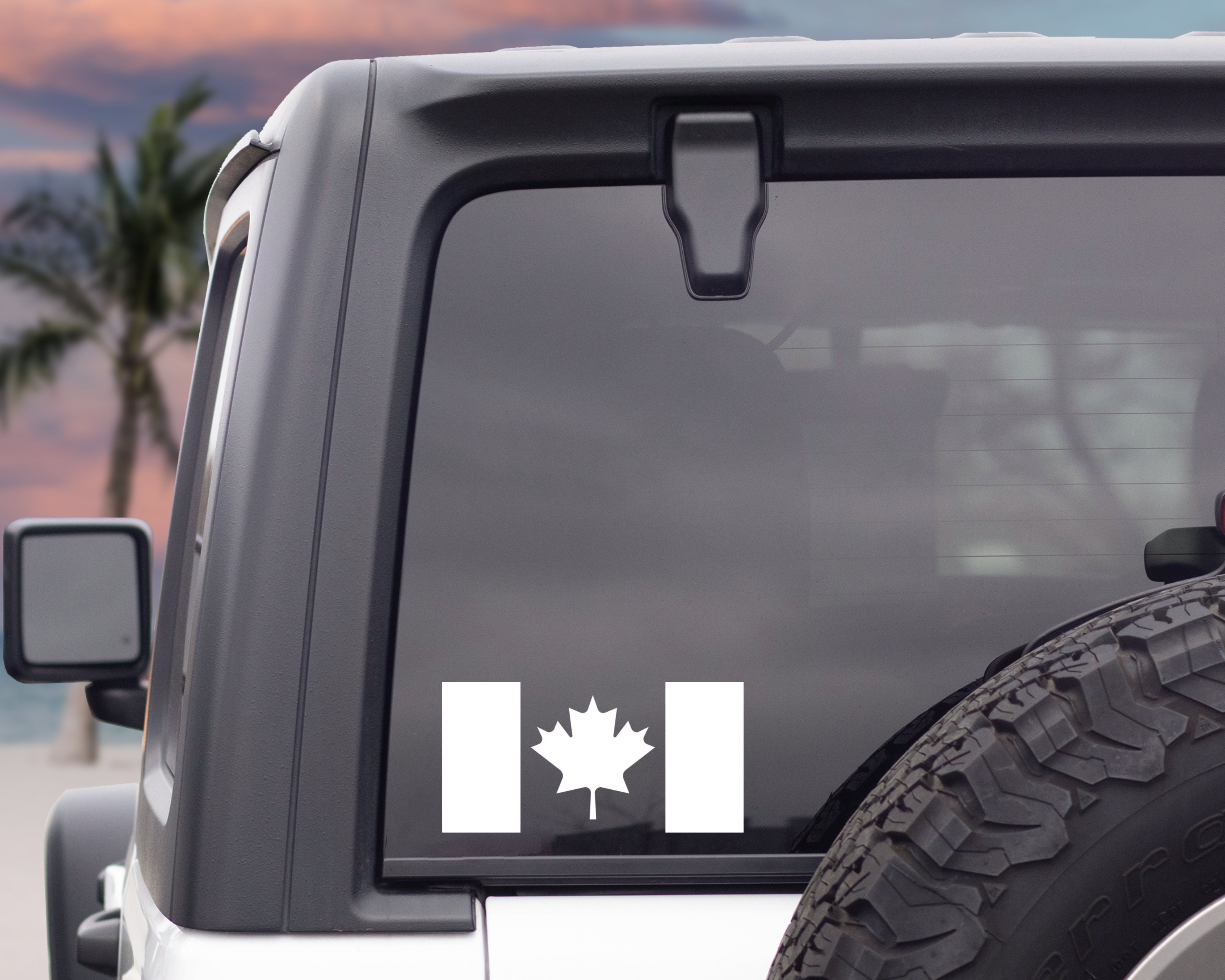 CANADA Canadese Nato & Fiero Adesivi in Vinile per Auto 50mm (2